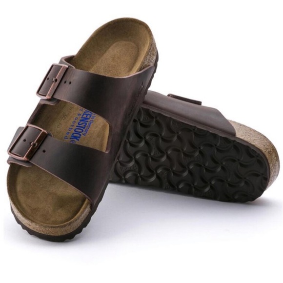Birkenstock Shoes - Birkenstock Womens Arizona Dark Brown Slides 8-8.5